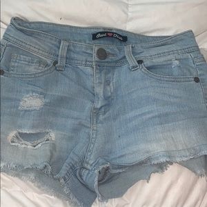 denim shorts